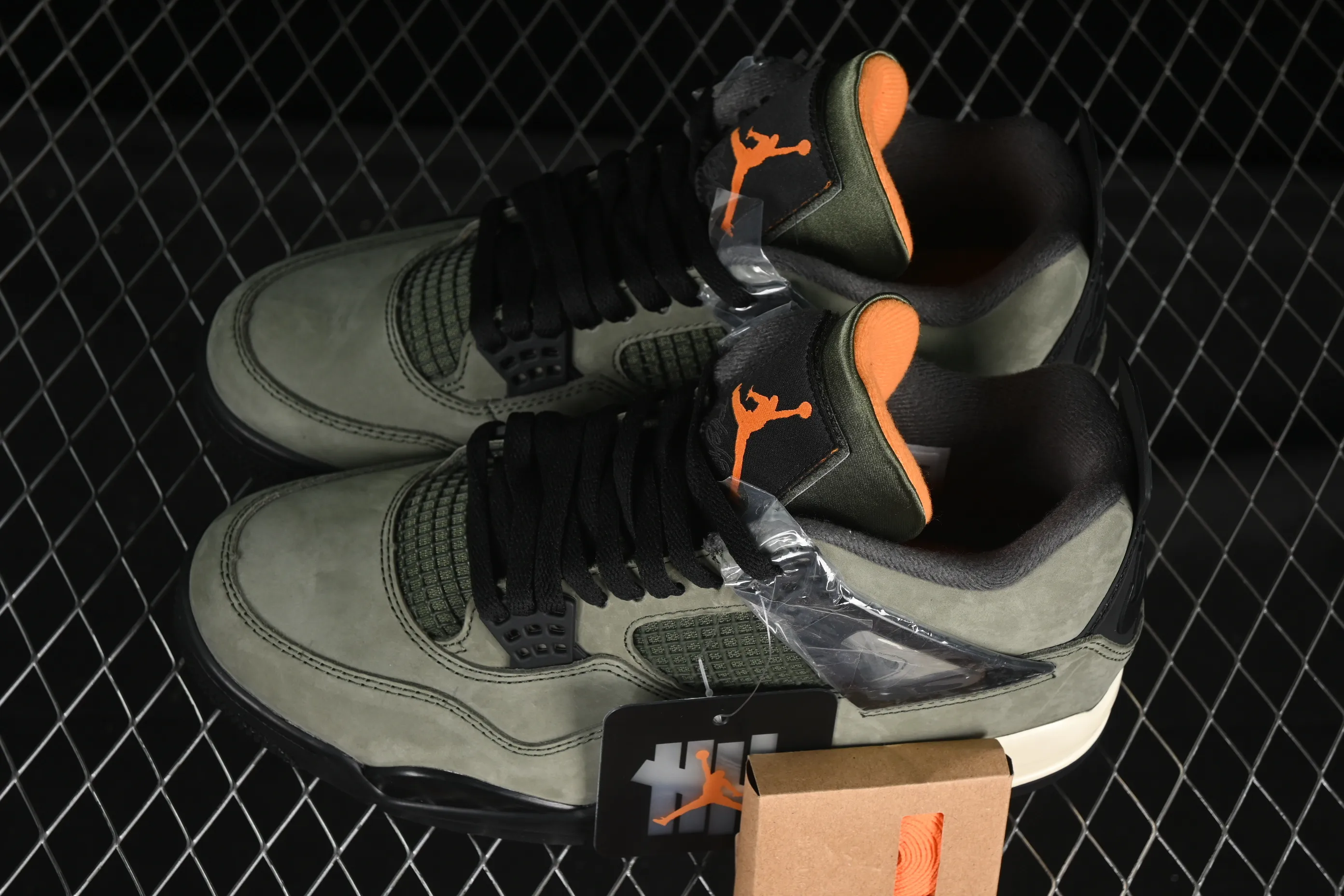 All categories Air Jordan Jordan series basketball shoes Air Jordan 4 OG version Undefeated x Air Jordan 4 OG AJ4 Joe 4 olive green suede IB1519-200
